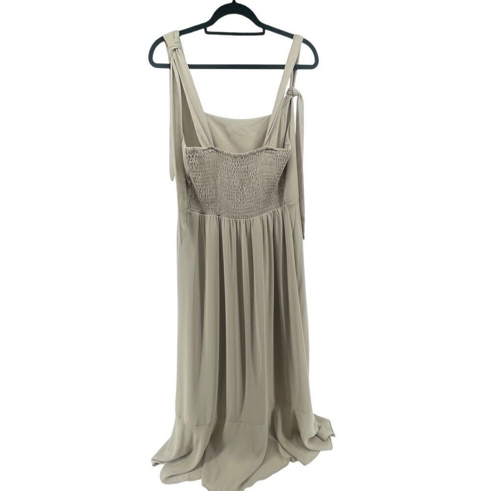 Show Me Your Mumu Claire Midi Dress Dusty Blush Chiffon Size Extra Large Formal - Picture 8 of 16